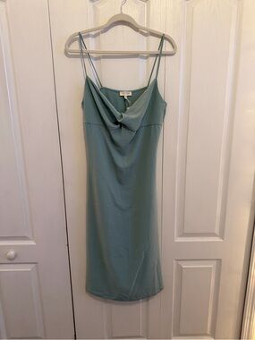 Slinky Slip Dress - Sea Foam Green